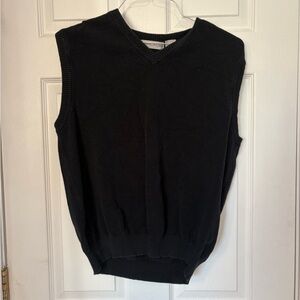 Men's Black Sleeveless Sweater Vest